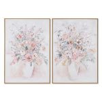 Home Esprit Pintura Shabby Chic Vaso 70 x 3,5 x 100 cm (2 Unidades) - S3053821
