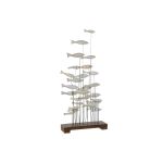 Home Esprit Figura Decorativa Branco Castanho Espirais 45 x 15 x 100 cm - S3053505
