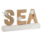 Home Esprit Figura Decorativa Sea Branco Natural Mediterrâneo 47 x 8 x 24,5 cm - S3054723