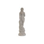 Home Esprit Figura Decorativa Cinzento Mulher Romântico Acabamento envelhecido 17 x 17 x 61 cm - S3055124