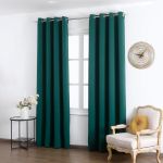 Bod Home Cortina Opaca de Tecido de Alta Precisao com Efeito Termico 140x260cm 950g 100% Poliéster Verde
