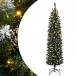 vidaXL Árvore de Natal Artificial Fina com 300 Luzes led 180 cm - 316383547