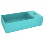 vidaXL Lavatório WC com Extravasamento Cerâmica Verde-claro - 4015534755