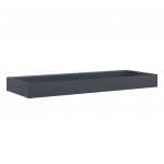 vidaXL Lavatório 120x46x11 cm Mineral/mármore Fundido Antracite - 1207046175