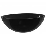 vidaXL Lavatório 50x37x14 cm Vidro Preto - 117777880