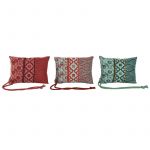 Home Esprit Almofada Vermelho Verde Coral 30 X 10 X 20 cm 3 Unidades