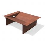 Alba Braseiro/ Fire Pit Zig s/ Grelhas Aço Corten