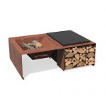 Alba Braseiro/ Fire Pit Module s/ Grelhas Aço Corten