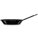 Briebe Frigideira Indução 30 cm Aço Esmaltado, 4,6 L Vitrocerâmica, Fogo, Gás, Forno Preto Levante
