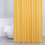 Viva Cortina de Banho Bagno Textured Amarela