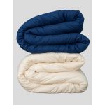 Lecamaleon Edredão para Cama de Solteiro & Casal | Várias Cores 220 x 240 Cinzento