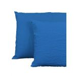 Lecamaleon Fronha de Almofada em Linho Azul 50 X 70 cm