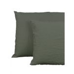 Lecamaleon Fronha de Almofada Linho Verde 50 X 70 cm