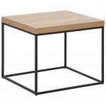 Beliani Mesa de Apoio Delano de Mdf Castanho Claro 60x60x50
