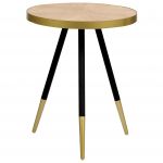 Beliani Mesa de Apoio Ramona de Mdf Castanho Claro 40x40x55