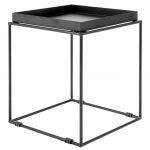 Beliani Mesa de Apoio Saxon de Metal Preto 40x40x50