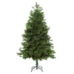 HomCom Árvore de Natal Árvore Artificial de Natal com Base Dobrável 934 Galhos PE Tridente e PVC Individual Decorativa Exterior Interior Ø105x210cm Verde