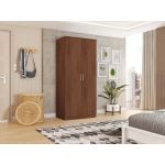 Ideia Home Design Roupeiro Solar Carvalho Escuro 2 Portas de Abrir 81,3x184,8x52,2 cm