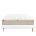 Luxury Literie Conjunto Colchão 160x200 cm + Sommier Branco Ep 13cm