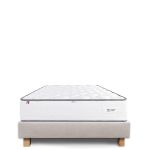 Luxury Literie Conjunto Colchão 90x190 cm Iris 20 cm + Sommier Bege ep20cm