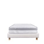 Luxury Literie Conjunto Colchão 140x190 cm Viscoplus 26 cm + Sommier Bege ep20cm