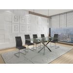 Ideia Home Design Mesa Sala de Jantar Castle (Cromado) 180 x 75 x 90 cm