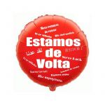 Balloons' Universe Balão de 45cm Estamos de Volta Vermelho : Enchimento - Vazio