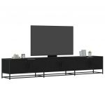 vidaXL Móvel de TV 240x35x41 cm Derivados de Madeira Preto - 1897184631