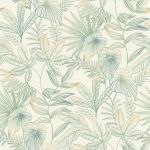 Rasch Papel de Parede Country Charme 580914 Verde 53x1005cm Floral - 580914