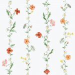 Ich Papel de Parede Hana 19024 Verde/laranja/vermelho 53x1005cm Floral - 19024