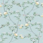 Ich Papel de Parede Hana 19001 Azul/verde 53x1005cm Floral - 19001
