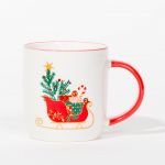 Caneca de Natal Santa Trenó