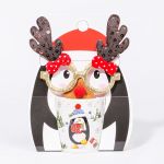 Conjunto de Caneca e Óculos Xmas Snow Pinguim
