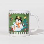 Caneca de Natal Green Boneco de Neve