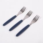 Viva Conjunto de 3 Garfos de Sobremesa Acero Azul Escuro