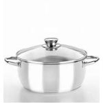 Monix Optima Tacho Alto Tampa Vidro 30cm Aço Inoxidável