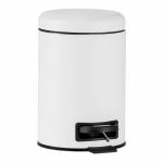 Andrea House Caixote do Lixo Wc Metal Branco 3l