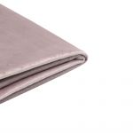 Beliani Capa de Cama em Veludo Rosa 90 x 200 cm Estilo Retro Removível Lavável