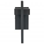 Beliani Candeeiro LED de Parede Exterior em Ferro e Vidro 35 cm para Jardim Ou Pátio Moderno