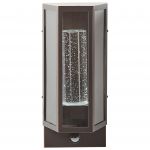 Beliani Candeeiro LED de Parede Exterior em Ferro e Vidro 33 cm com Sensor de Movimento de Design Retro