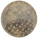Beliani Desepaja Bolsos Decorativo Redondo em Metal Dourado 48 cm Estilo Vintage Glamour