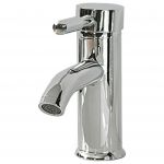 Beliani Torneira Misturadora Embutida em Metal Cromado 17 cm de Design Moderno