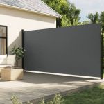 vidaXL Toldo Lateral Retrátil 220x500 cm Antracite - 3634992549