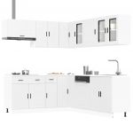 vidaXL 11 Peças Armário de Cozinha Conjunto Porto Branco - 873071113