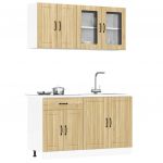 vidaXL 4 Peças Armário de Cozinha Conjunto Kalmar Sonoma Carvalho - 953510132