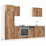 vidaXL 7 Peças Armário de Cozinha Conjunto Kalmar Madeira Velha - 3552280314