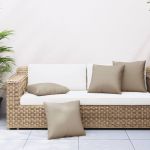 vidaXL Almofadas de Sofá 4 Peças 40x40 cm Tecido Cinza-acastanhado - 2656543544