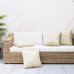 vidaXL Almofadas de Sofá 4 Peças 60x60 cm Tecido Cor Creme - 592212759