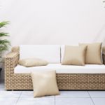 vidaXL Almofadas de Sofá 4 Peças 40x40 cm Tecido Bege - 3996997559
