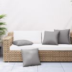 vidaXL Almofadas de Sofá 4 Peças 50x50 cm Tecido Cinza - 1891531321